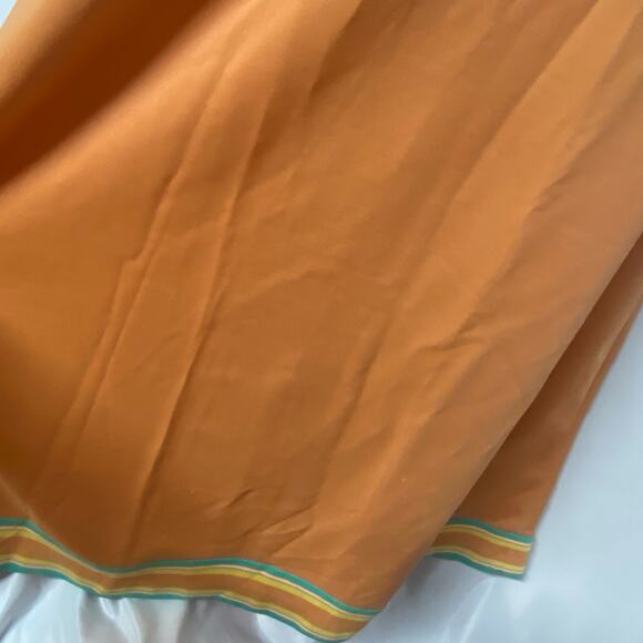 Giamo Knits Dress Vintage 1970's Maxi Peach Yellow Caribbean Green WOW! - Picture 10 of 12